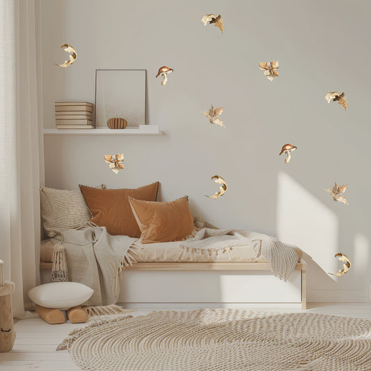 Woodland Leaves Wall Sticker Pack