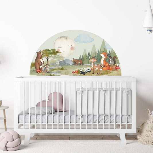 Woodland Semi Circle Wall Art