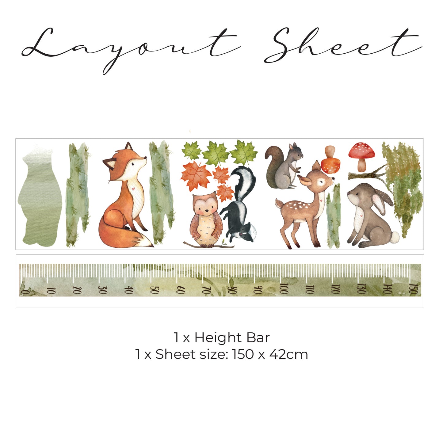 Woodland Height Chart