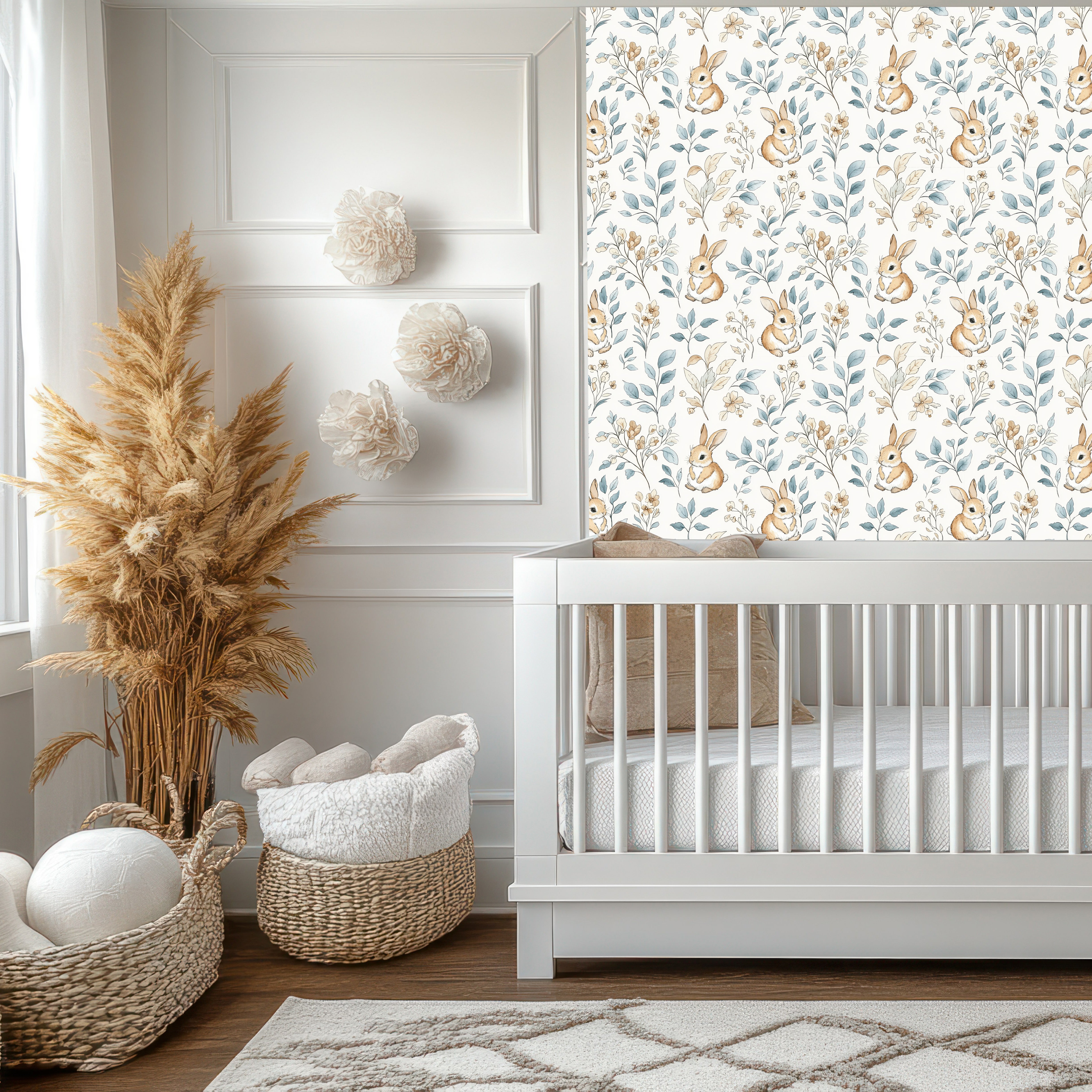 Bamboo Wall Rabbit Blue Rabbit Wall Panel – Live Vida
