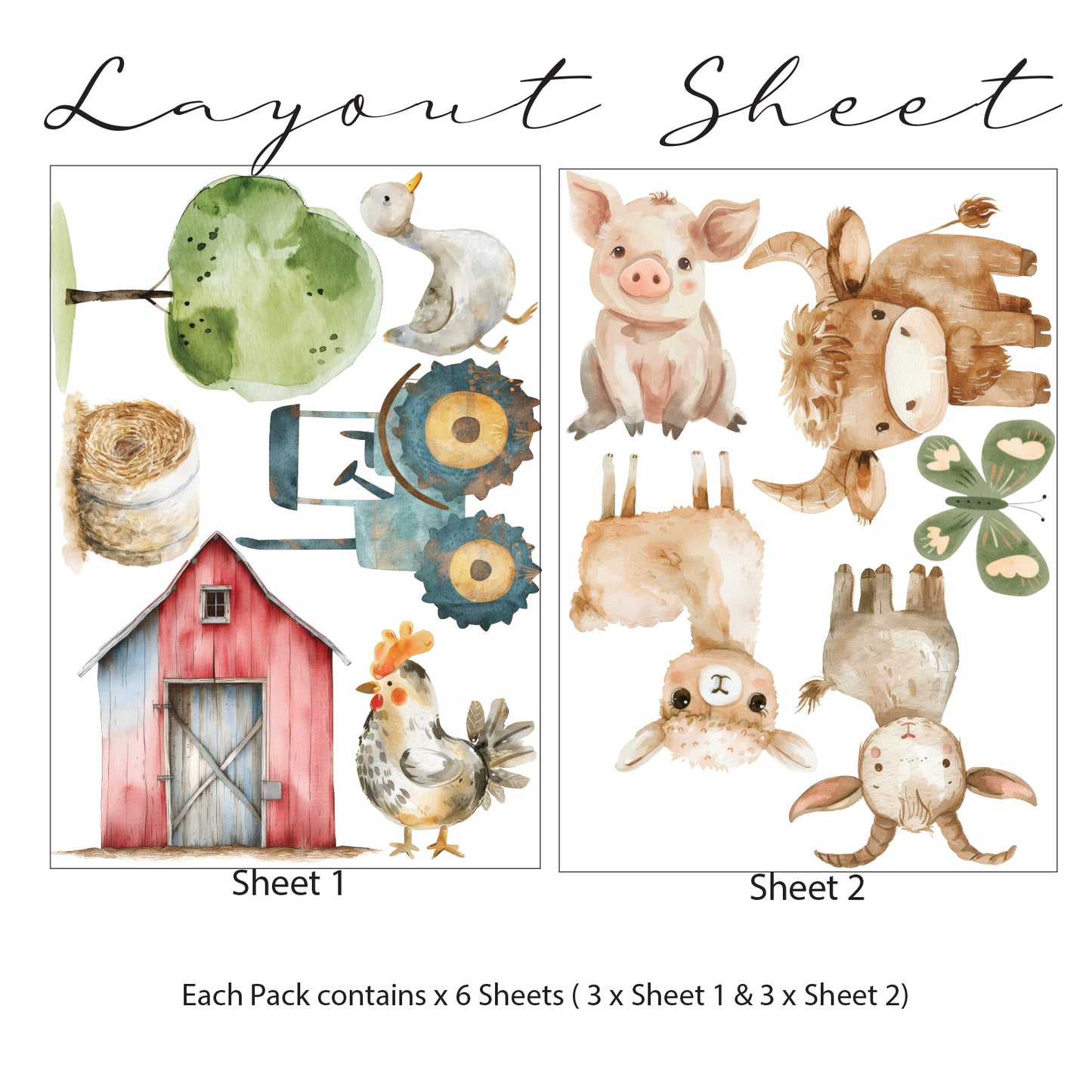 Farm Life Wall Sticker Pack